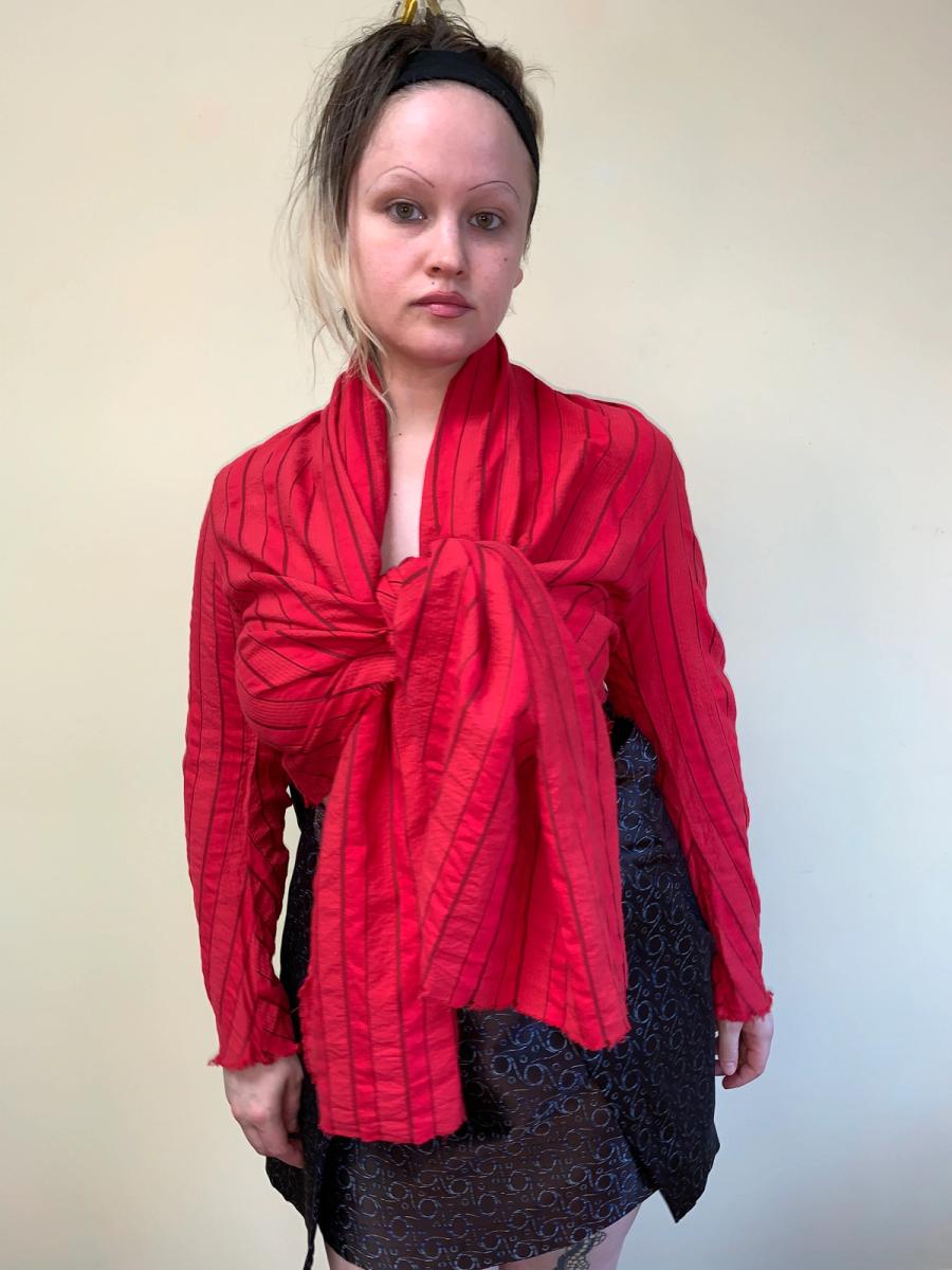 Vivienne Westwood Anglomania Seersucker Shawl Jacket product image