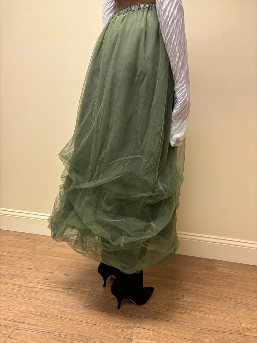 Jane Marple Green Tulle Skirt product image