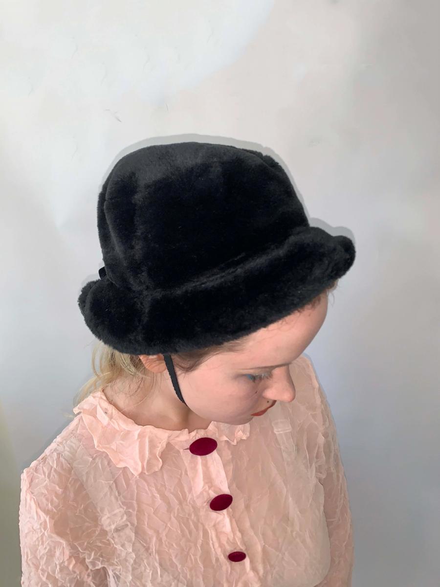 Chantal Thomass Plush Hat with Cherry Pom Pom product image