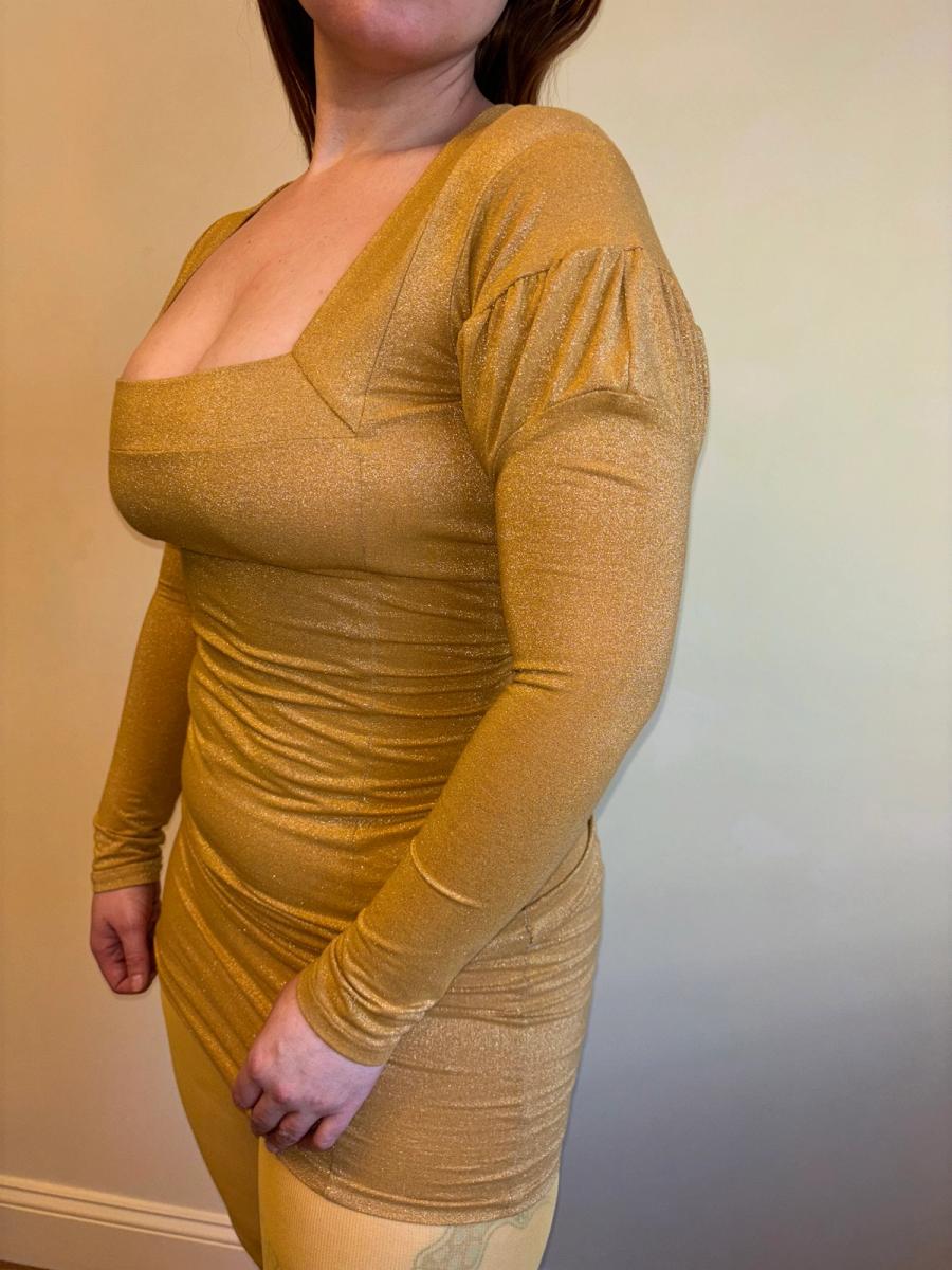 Late 80s Pam Hogg Gold Lurex Dress  product image