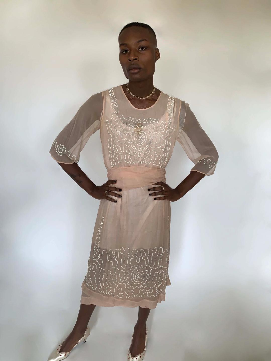 1919 Beaded Drop Waist Dress 1919 Beaded Drop Waist Dress
