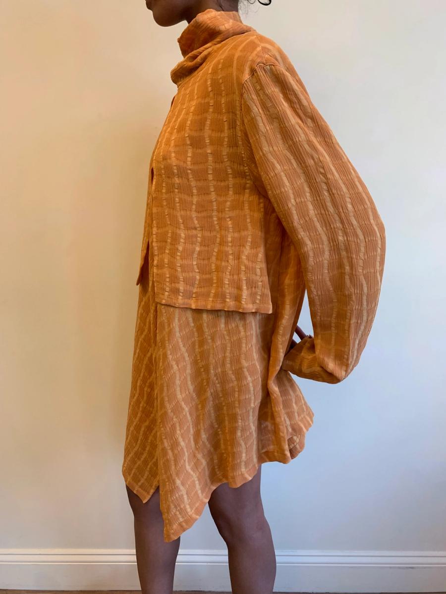 1980s Takezo Orange Tunic Minidress  product image