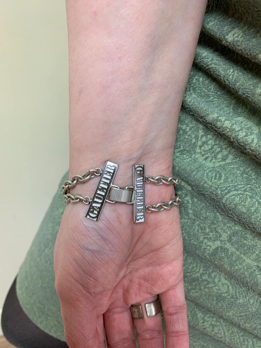 90s Jean-Paul Gaultier Plaster Cast Style Bracelet and Ring product image