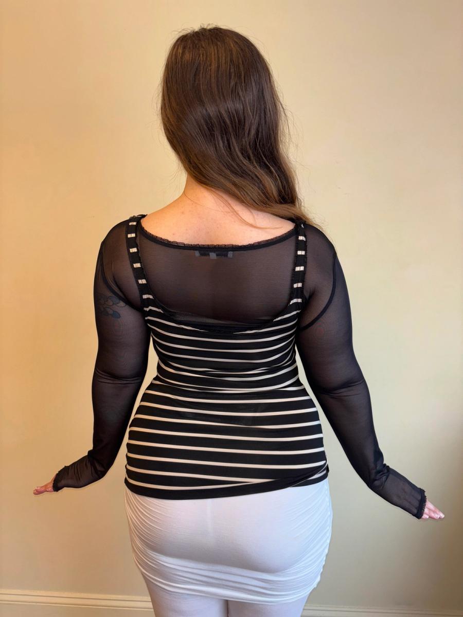 Chantal Thomass Striped 2 Layer Top product image