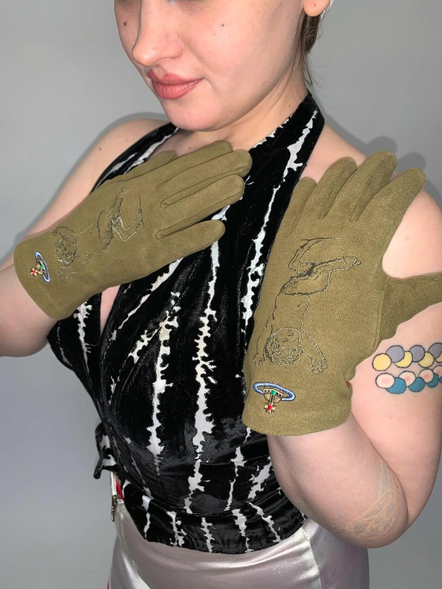 90s Vivienne Westwood Baby Satyr Gloves product image