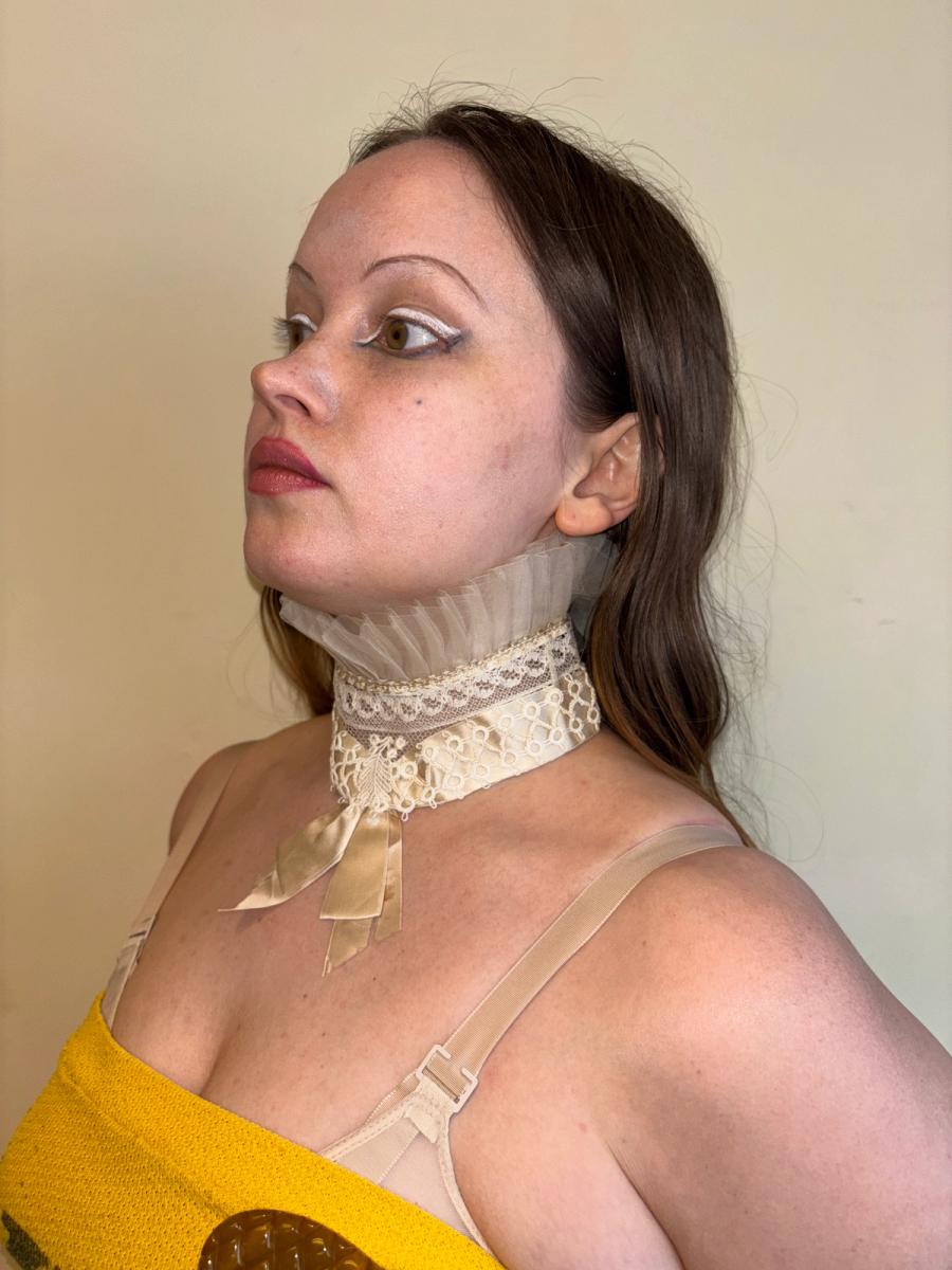 Edwardian Collar with Tatting and Lace product image