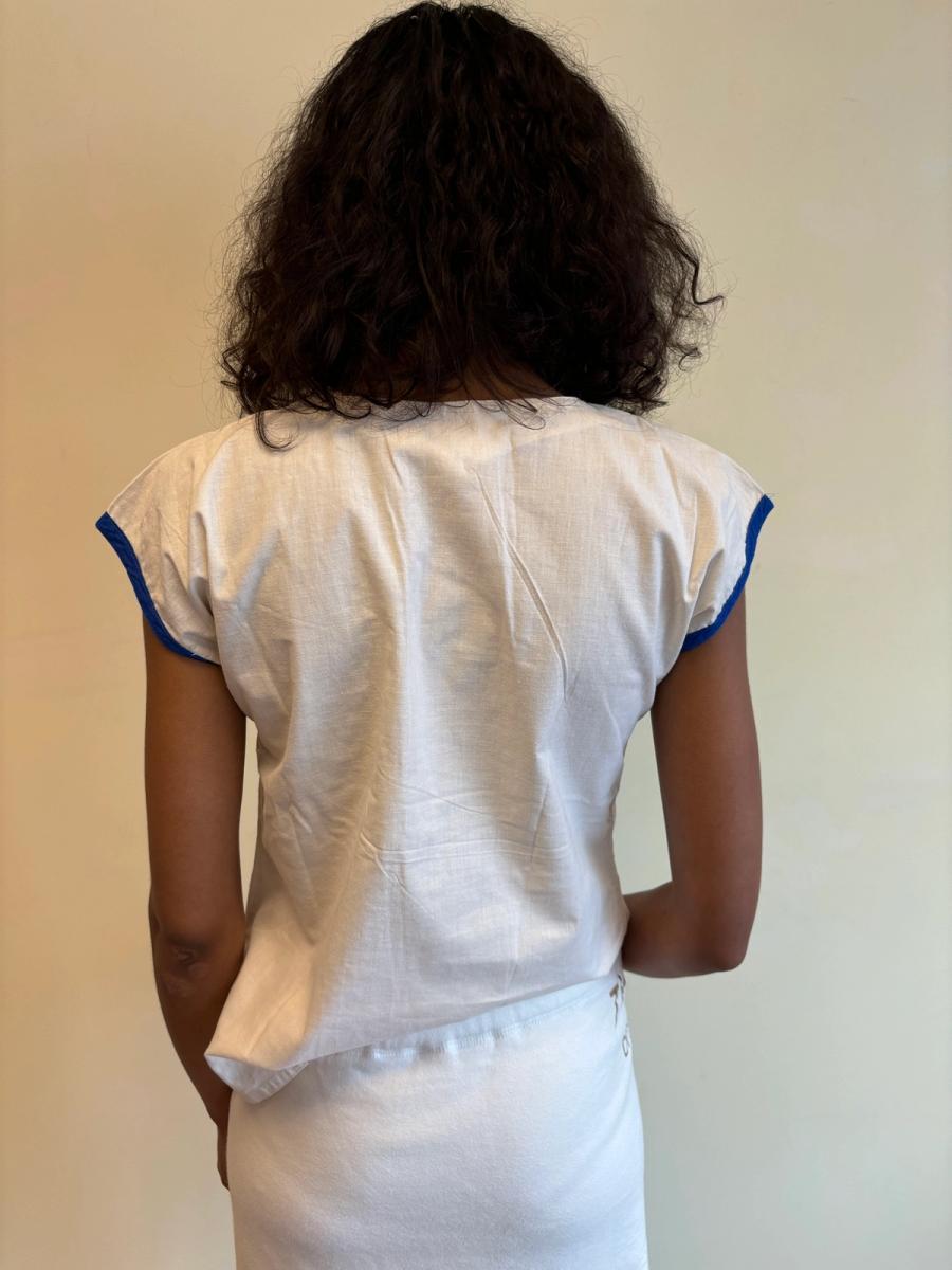 1980s French Illustrated Woman Shirt product image