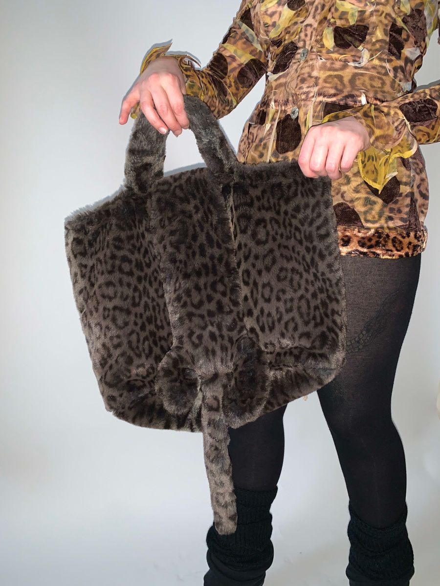 Pink House Leopard Fur Bag product image