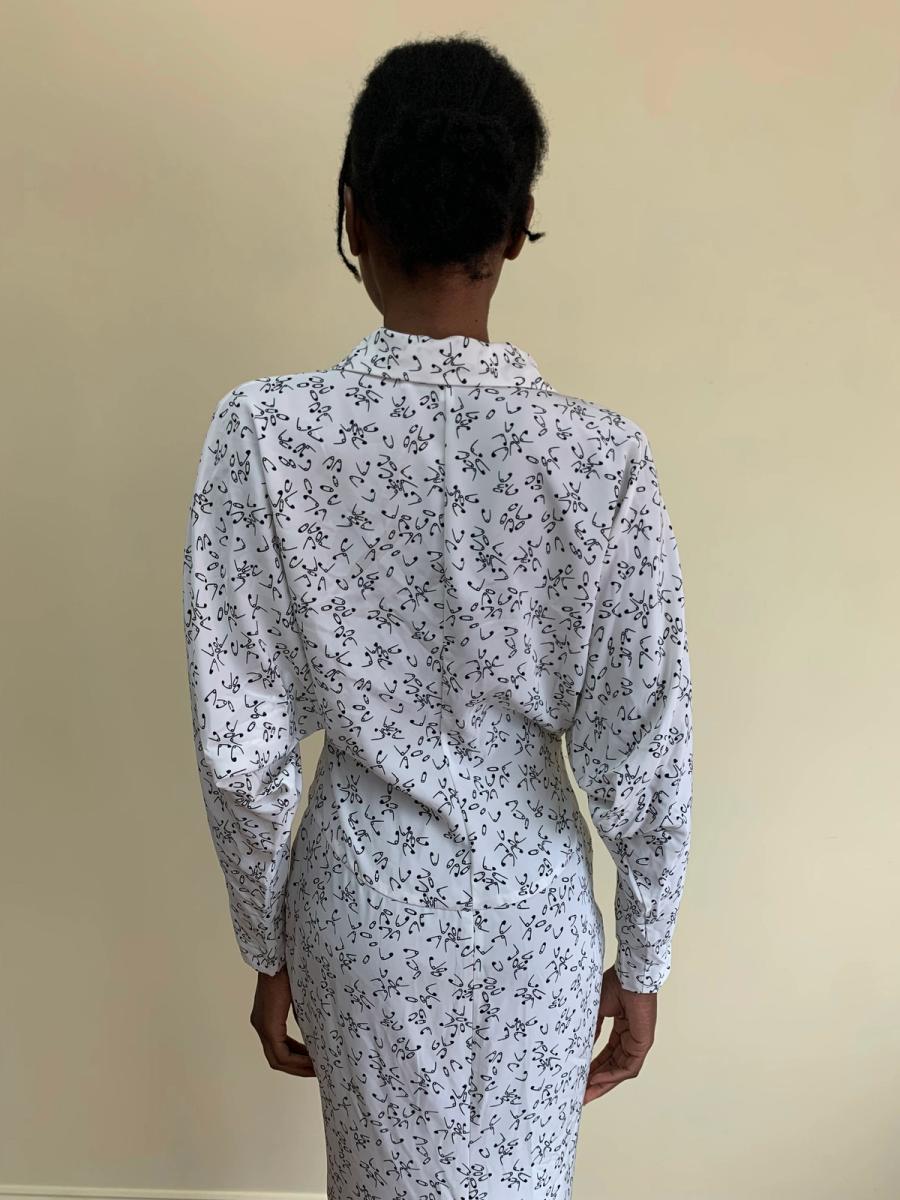 1980s Norma Kamali Safety Pin Dress product image