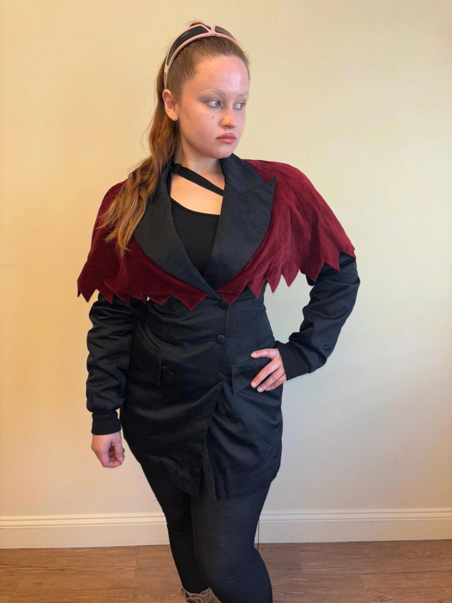 90s Aquagirl Jagged Hem Collar Jacket product image