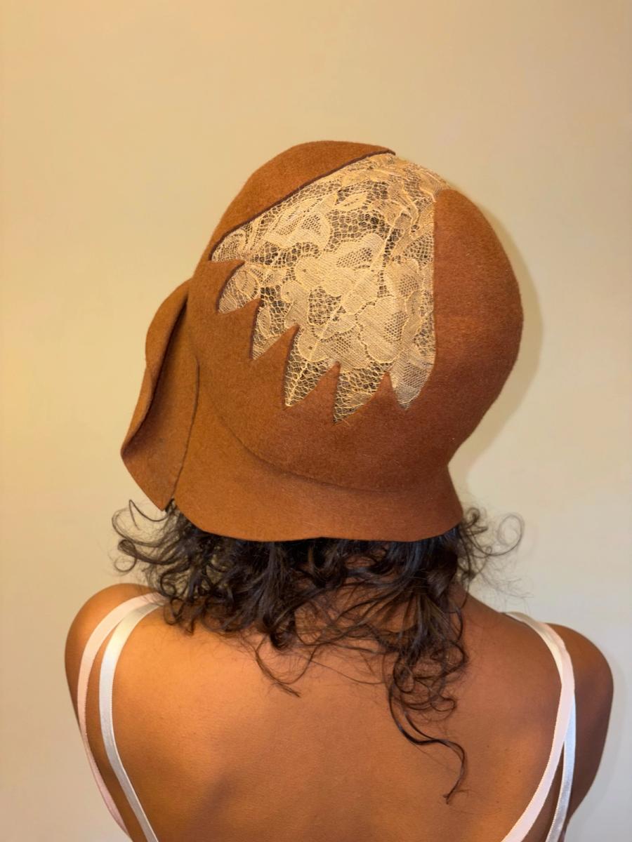 20s Lace Cutout Cloche Hat product image