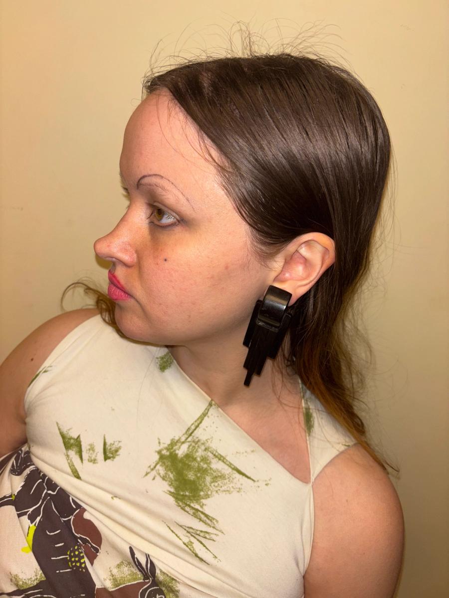 30s or 40s Bakelite Skyscraper Earrings product image