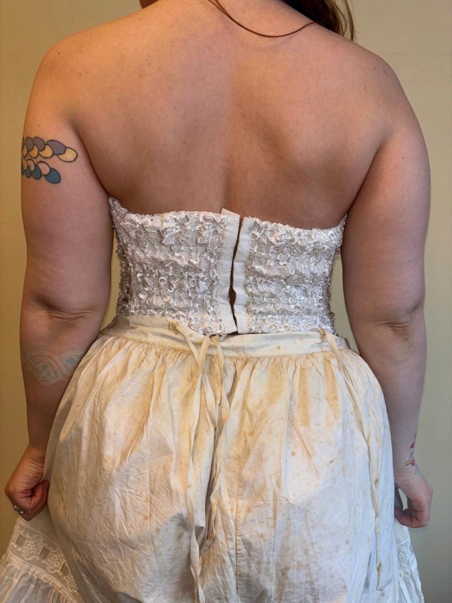 80s Italian Bridal Bustier  product image