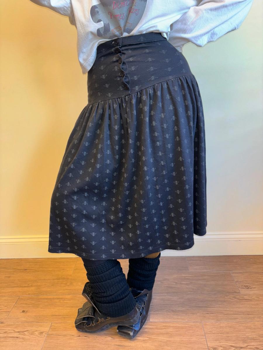 80s Krizia Maglia Bee Print Skirt product image