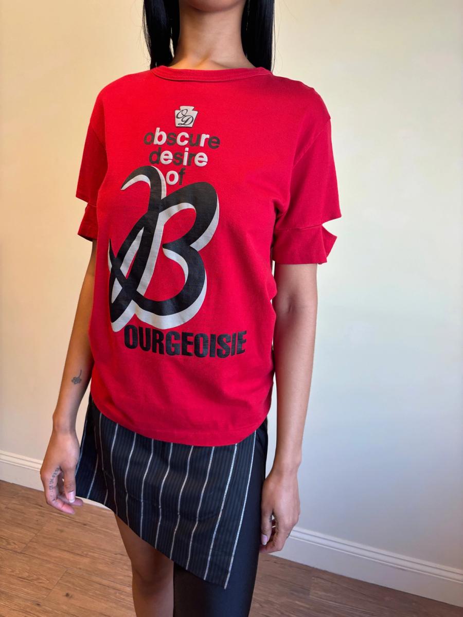 90s Obscure Desire of Bourgeoisie Red T-shirt product image