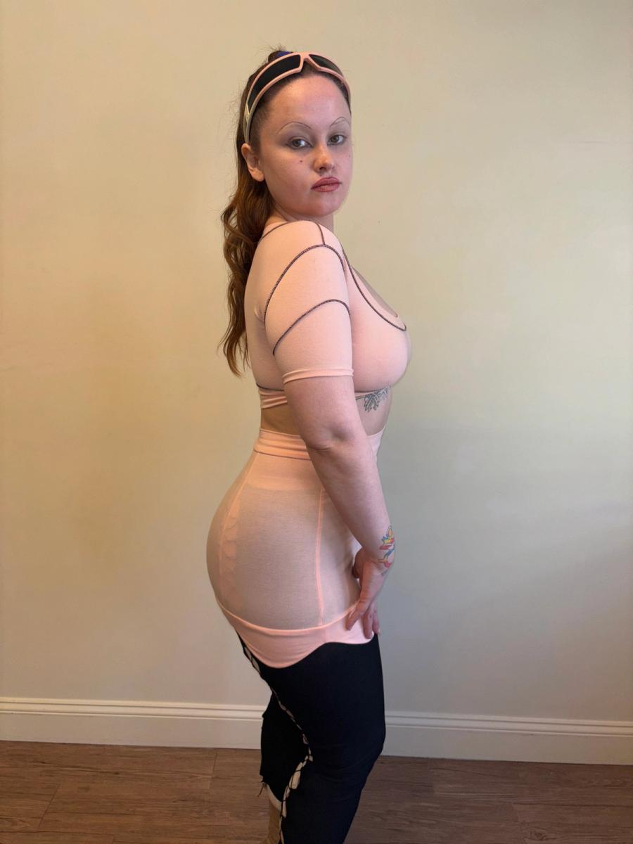 Pam Hogg Baby Pink Scalloped Set product image