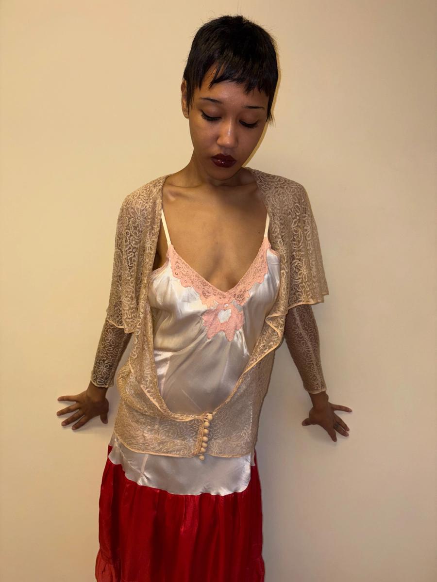1920s Gold Lace Jacket product image