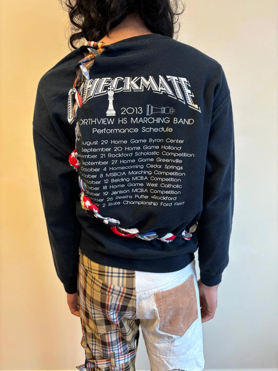 Tomoki Yurita Braided Checkmate Sweatshirt product image
