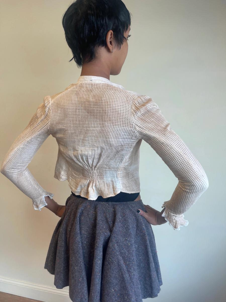Antique Edwardian Monkscloth Shirtwaist  product image