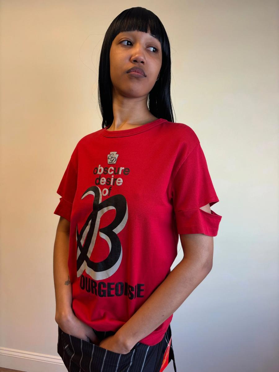 90s Obscure Desire of Bourgeoisie Red T-shirt product image