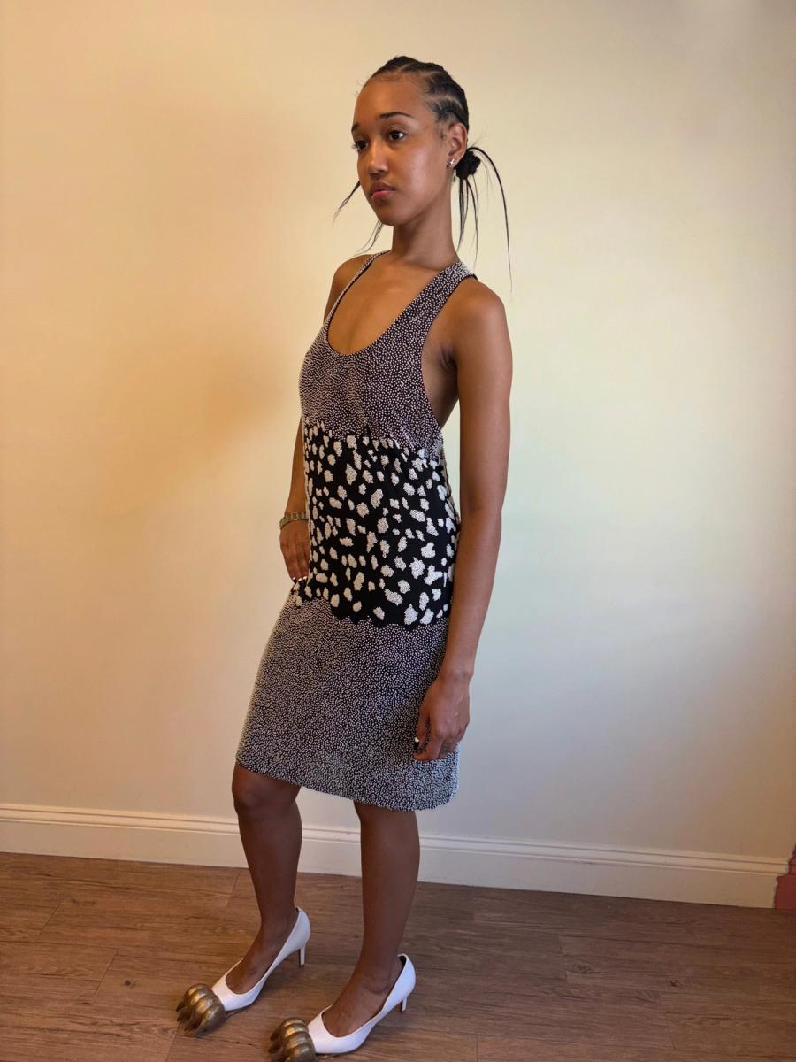 Vintage Krizia Beaded Leopard Print Dress product image