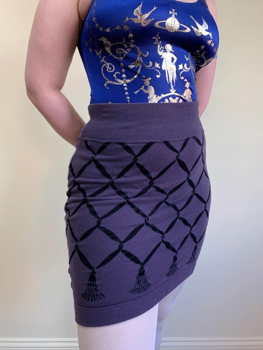 Chantal Thomass Flocked Sweatshirt Skirt product image