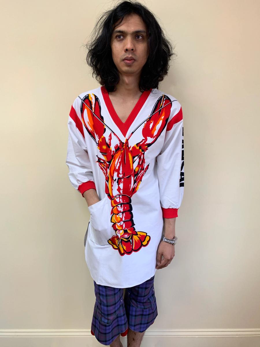1980s Kansai Yamamoto Lobster Shirtdress product image