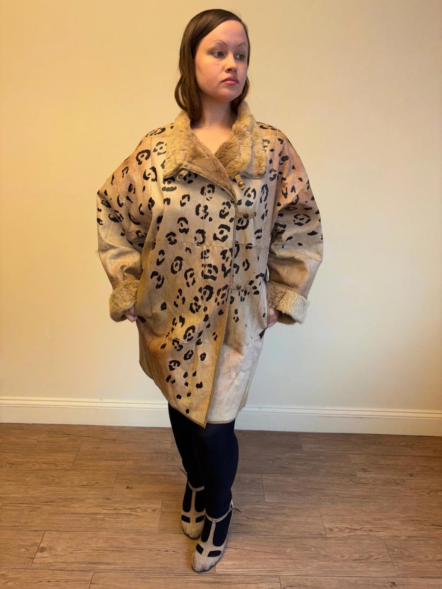 80s Krizia Painted Leopard Jacket product image