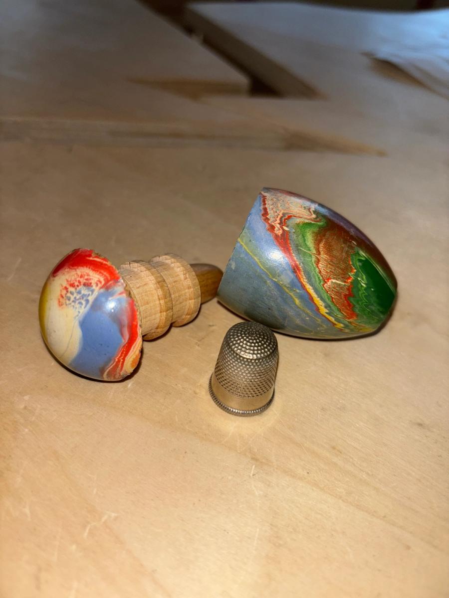 Antique Pocket Sewing Kit Etui product image