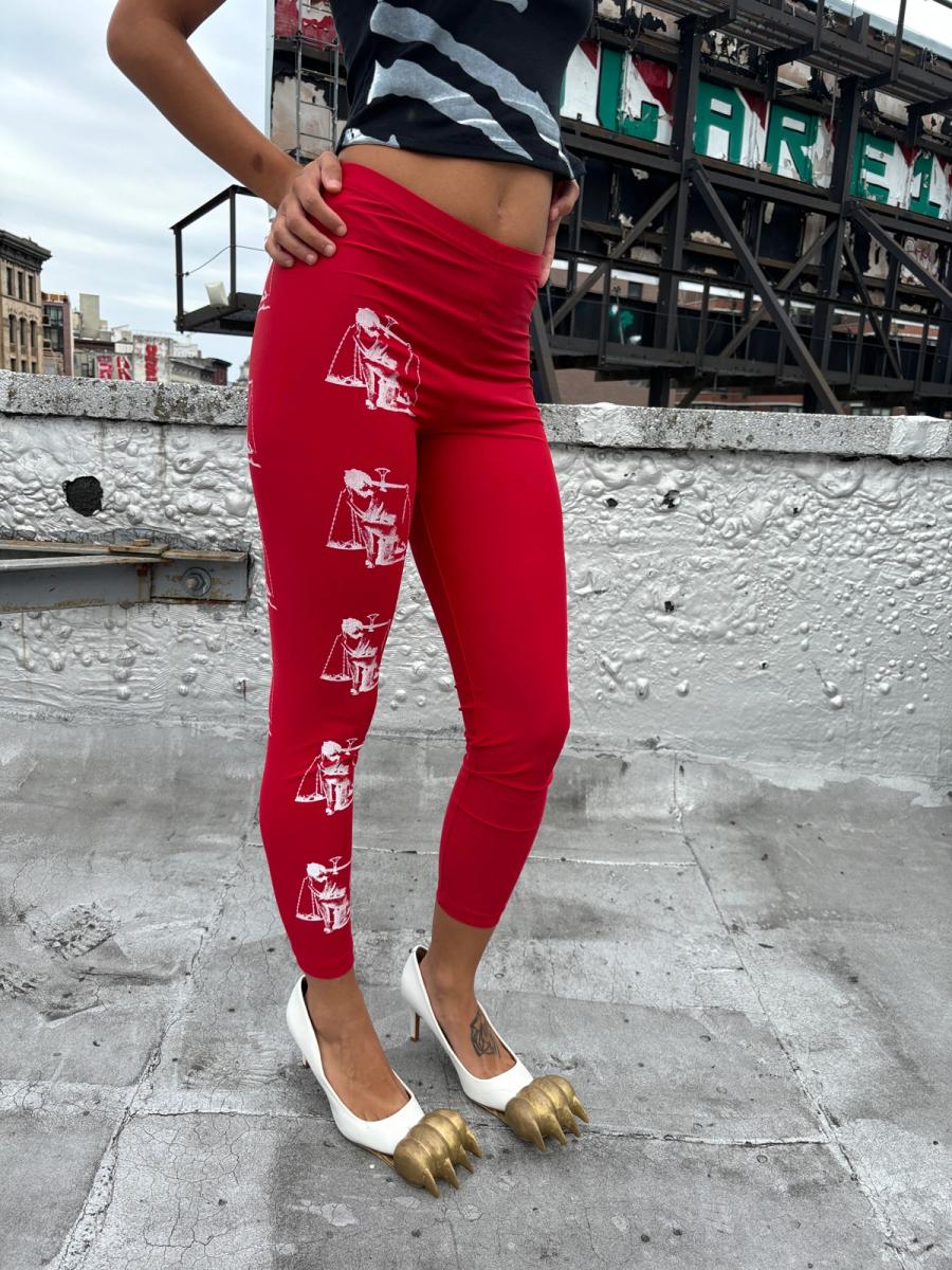 Thinker Woman Red Leggings product image