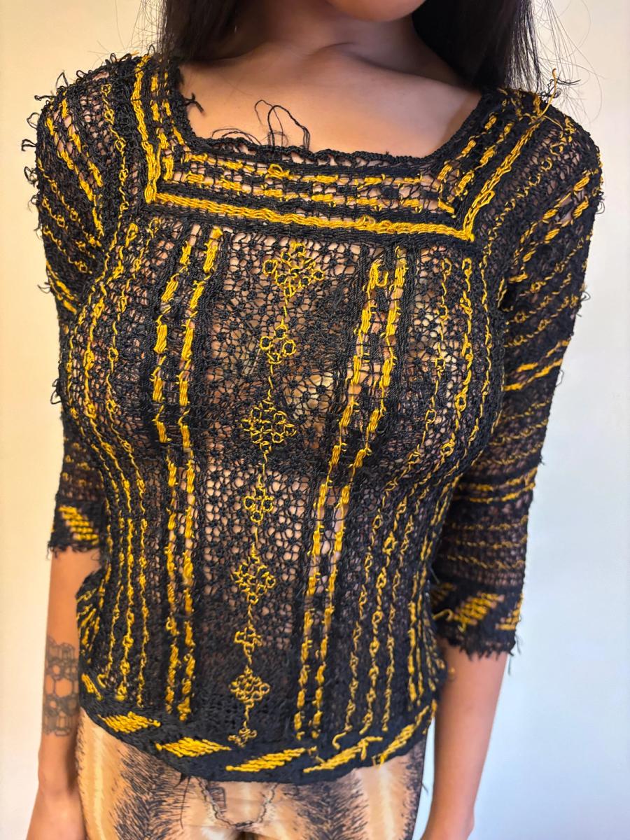 1930s Italian Handmade Knit Top product image
