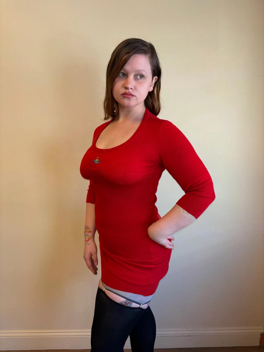 90s Vivienne Westwood Red Knit Dress  product image