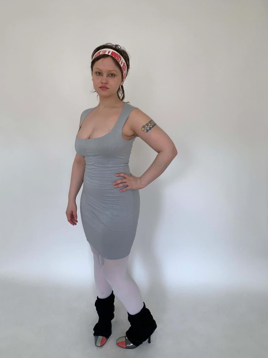 80s/90s Pam Hogg Glitter Bodycon Dress  product image