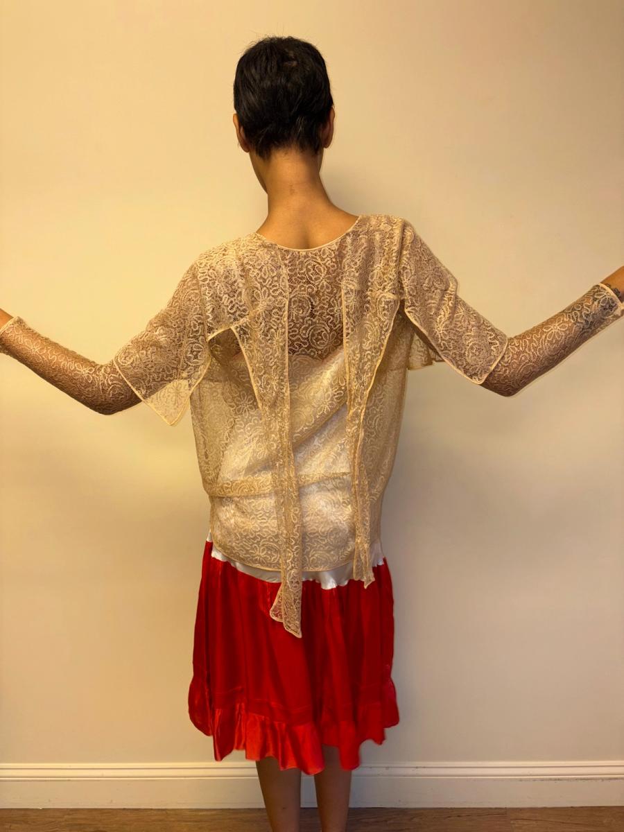 1920s Gold Lace Jacket product image