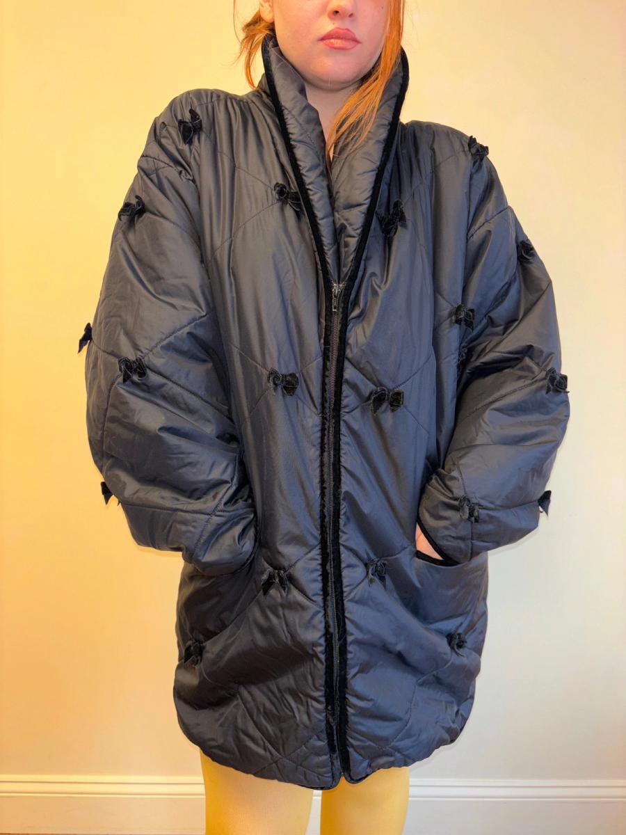 80s Chantal Thomass Bow Puffer Jacket product image