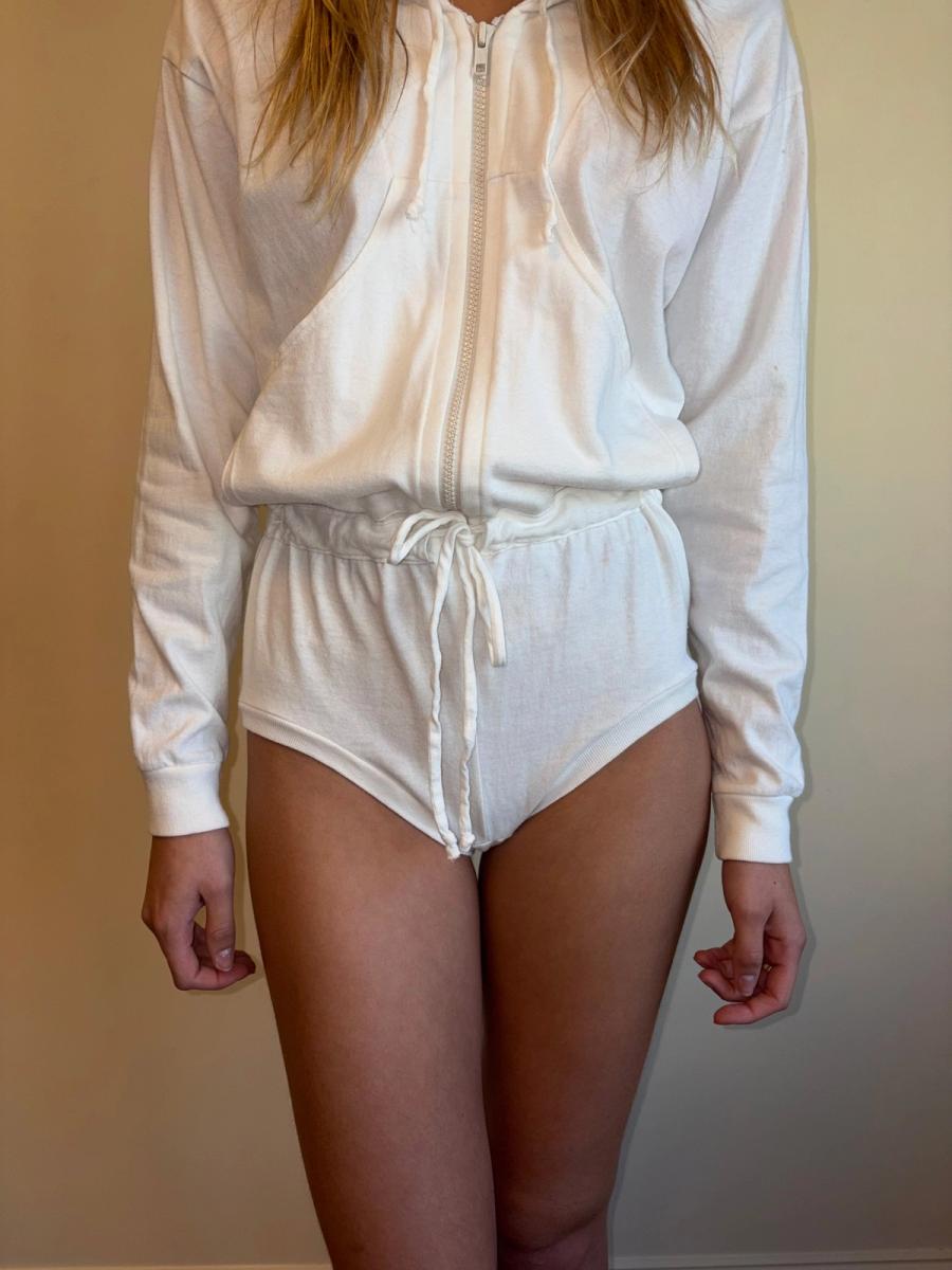90s Norma Kamali OMO Sweat Bodysuit product image