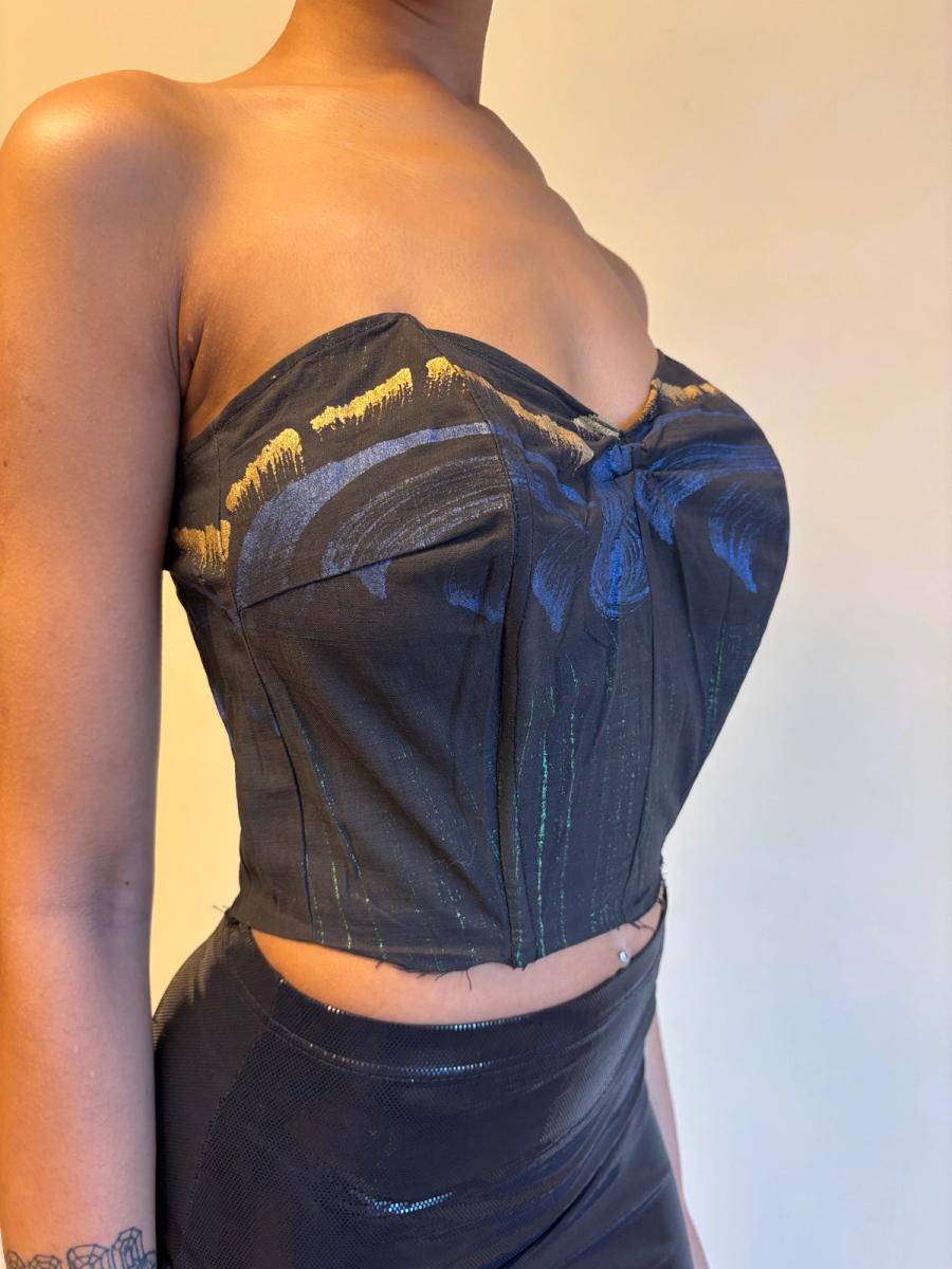 1950s Hand Painted Bodice product image