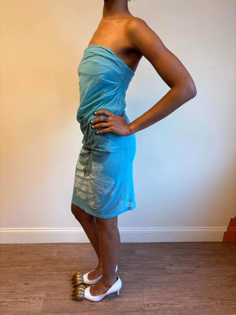 Plein Sud Leaf Print Tube Dress product image