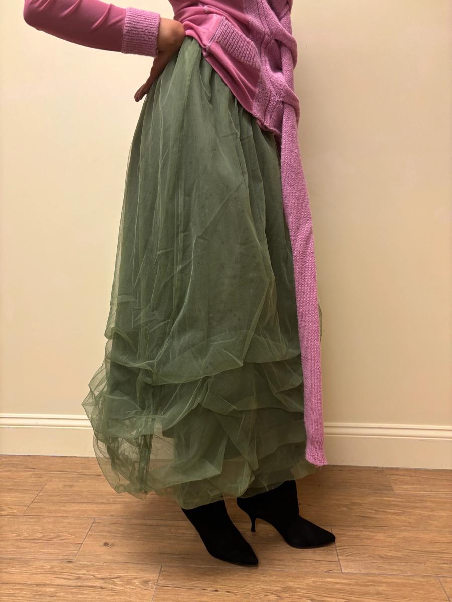 Jane Marple Green Tulle Skirt product image