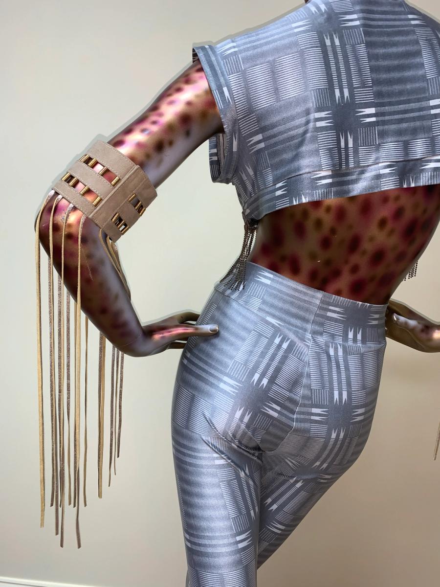 70s Claude Montana Fringe Armbands product image