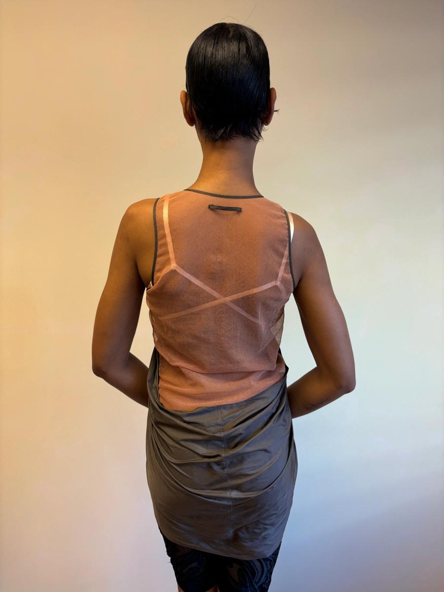 Jean-Paul Gaultier SS04 Trapunto 'Liquide' Draped Top product image