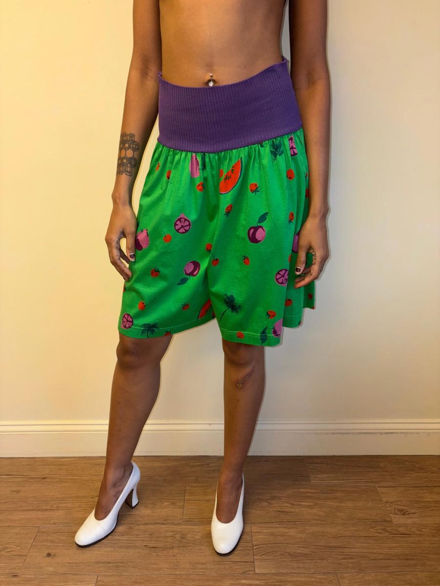 80s Ungaro Fruit Print Shorts product image