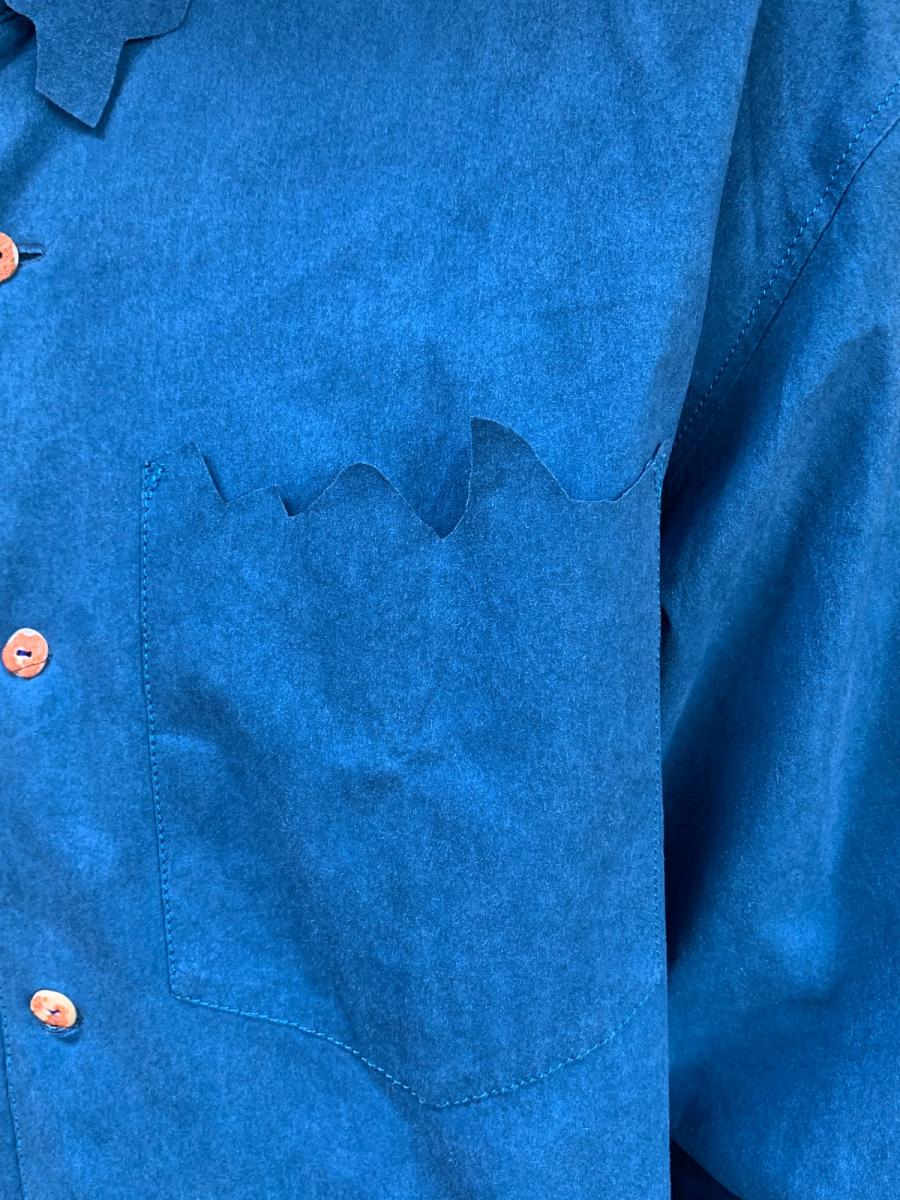 Obscure Desire of Bourgeoisie Faux Suede Button Up product image