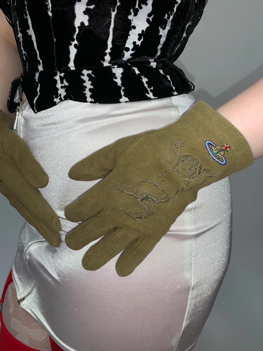 90s Vivienne Westwood Baby Satyr Gloves product image