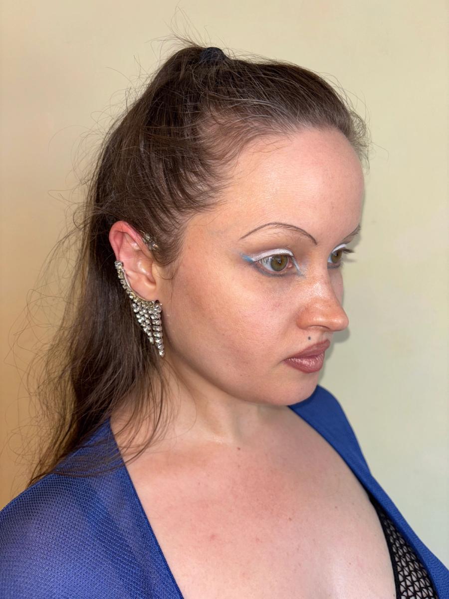 50s Rhinestone Ear Cuff product image