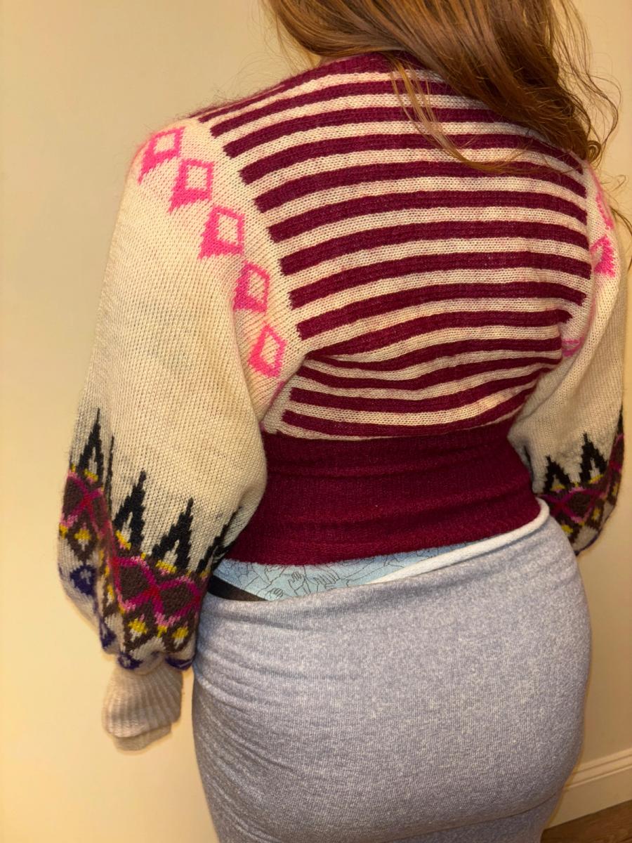 80s Kansai Yamamoto Balloon Sleeve Knit Sweater product image