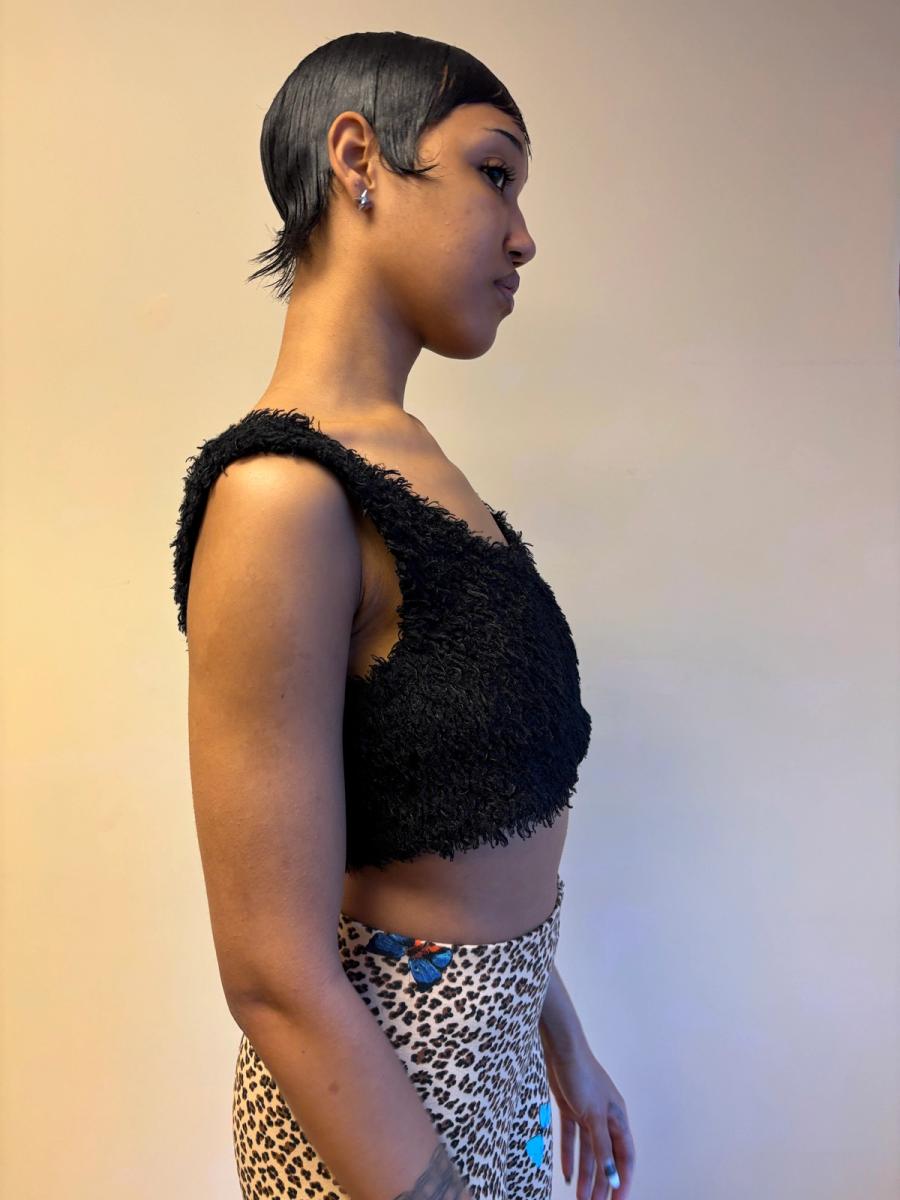 80s Chantal Thomass Fuzzy Bra Top product image