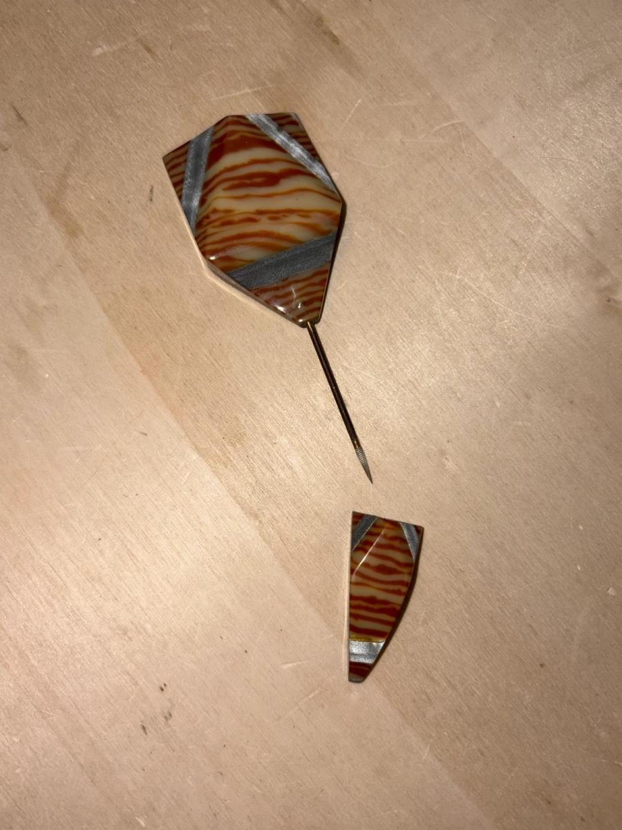 20s Tiger Celluloid Stick Pin product image