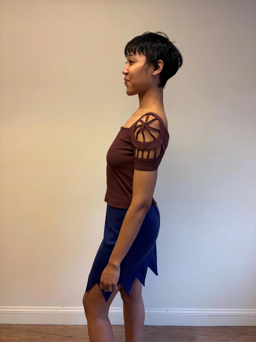 80s Sybilla Cutout Sleeve Top product image