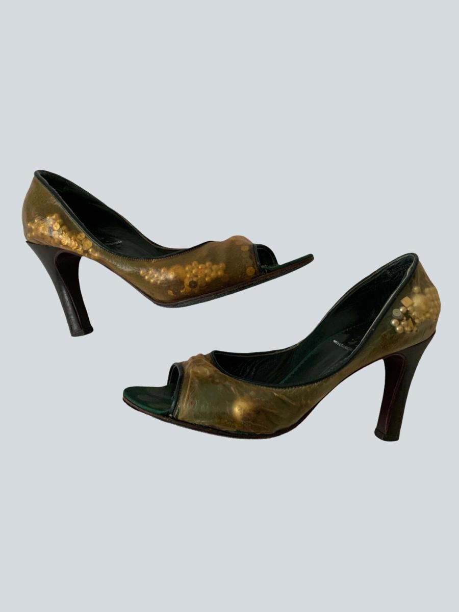 Mihara Yasuhiro Clear Sculptural Pumps product image